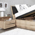*Kensington 140cm Double Bed frame with lift up frame inc slats in Oak.